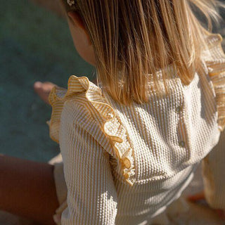 Детски Бански, Тениска с Дълъг Ръкав Ocean Treasures Yellow