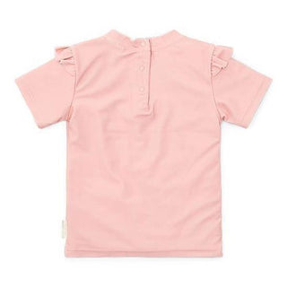 Детски Бански, Тениска с Къдрички Pink