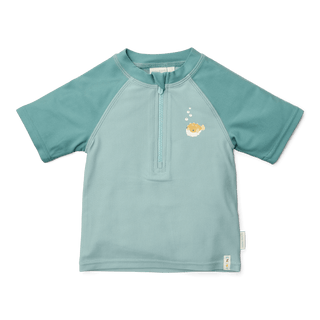 Детски Бански, Тениска с Къс Ръкав Seashells Surf Blue