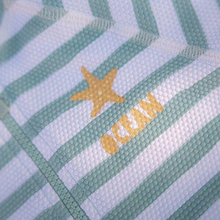Детски Бански, Тениска с Къс Ръкав Stripes Surf Blue