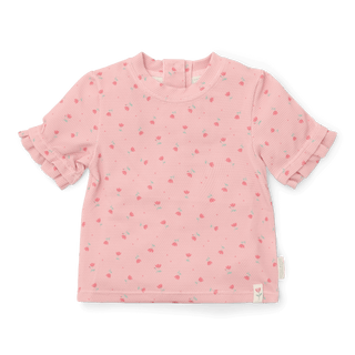 Детски Бански, Тениска с Къс Ръкав Sunny Flowers Blush