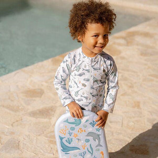 Детски Цял Бански Костюм с Дълъг Ръкав Ocean Sea Life Multi Colour
