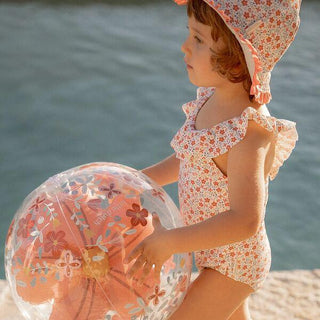 Детски Цял Бански Костюм с Къдрички Sunny Flowers Multi Colour