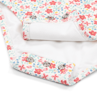 Детски Цял Бански Костюм с Къдрички Sunny Flowers Multi Colour