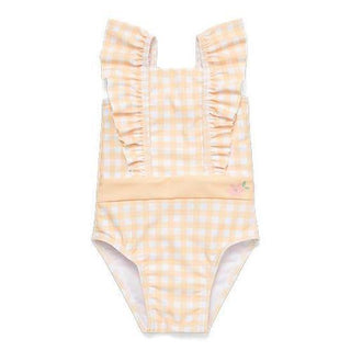 Детски Цял Бански Костюм с Къдрички Sunshine Checks