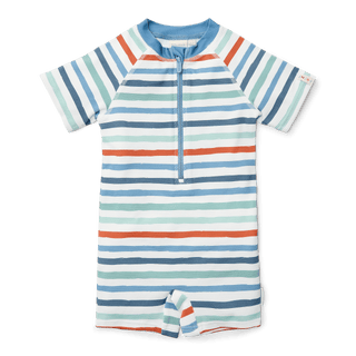 Детски Цял Бански Костюм с Къс Ръкав Stripes Multi Colour
