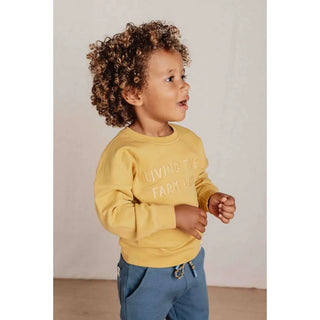 Детски Суитшърт Mustard Yellow Little Farm