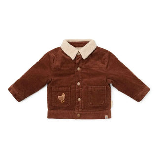 Детско Двустранно Яке Brown/Sand Little Farm