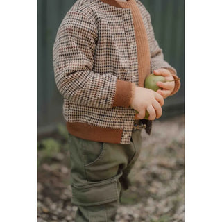 Детско Карирано Яке Brown Little Farm