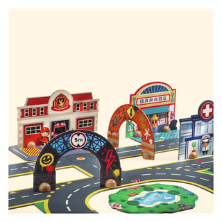 Djeco Гигантски пъзел Crazy motors City
