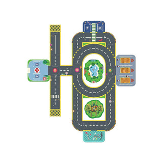 Djeco Гигантски пъзел Crazy motors City