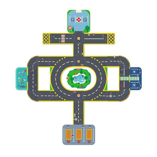 Djeco Гигантски пъзел Crazy motors City