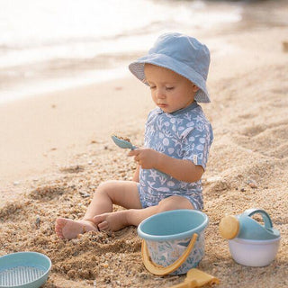 Двустранна Шапка за Слънце Stripes Ocean Blue