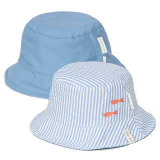 Двустранна Шапка за Слънце Stripes Ocean Blue
