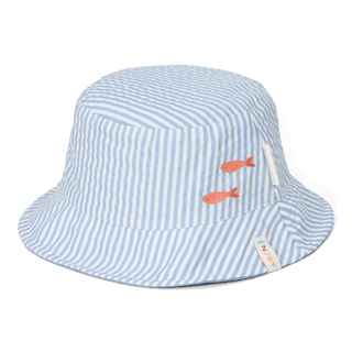 Двустранна Шапка за Слънце Stripes Ocean Blue