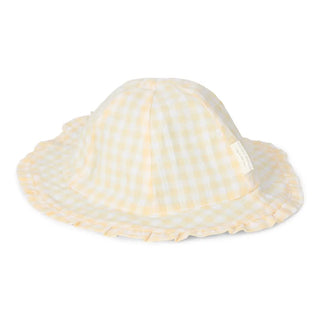 Двустранна Шапка за Слънце Yellow Check / Light Green
