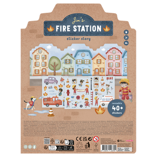 Книжка със Стикери Jim’s Firestation