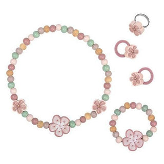 Комплект Дървени Бижута Flowers