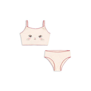 Konges Slojd Детски бански от две части KITTY, soft pink