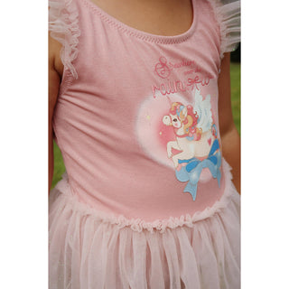 Konges Slojd Детски цял бански AMANDINE, powder pink