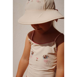 Konges Slojd Детски цял бански KITTY, soft pink