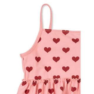 Konges Slojd Детски цял бански MANUCA, amour pink