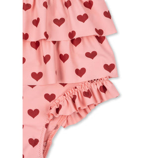 Konges Slojd Детски цял бански MANUCA, amour pink