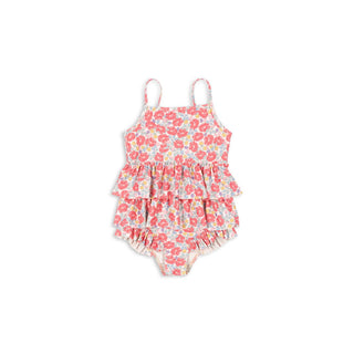Konges Slojd Детски цял бански MANUCA, rose anglaise