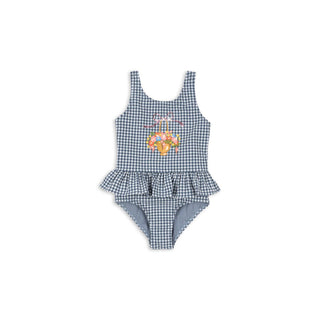 Konges Slojd Детски цял бански SOLINE, vintage indigo