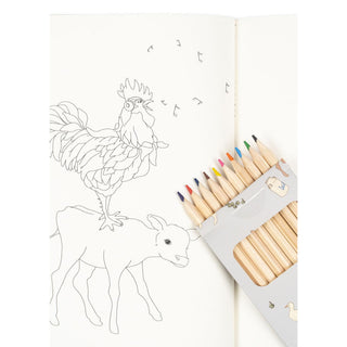 Konges Slojd Книжка за Оцветяване и Моливи FSC - farm