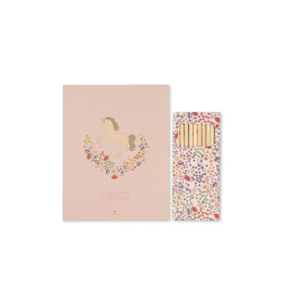 Konges Slojd Книжка за Оцветяване и Моливи - Unicorn