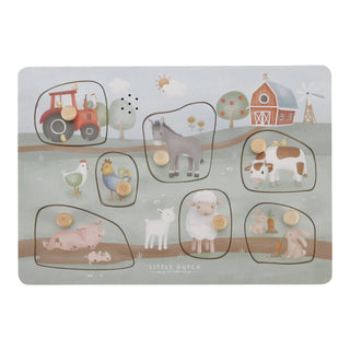 Дървен Музикален Пъзел Little Farm