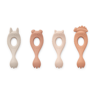 LIEWOOD Комплект Силиконови Вилици LIVA Rose multi mix, 4 бр.