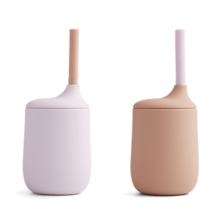 LIEWOOD Силиконови чаши със сламка ELLIS, Light lavender / rose.- 2 бр.