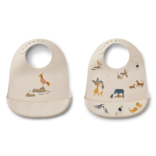 LIEWOOD Силиконови Лигавници TILDA All together / Sandy, 2 бр.