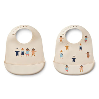 LIEWOOD Силиконови Лигавници TILDA Kids/Sandy, 2 бр.