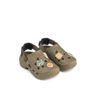 LIEWOOD Силиконови Сандали MILAS Khaki / black
