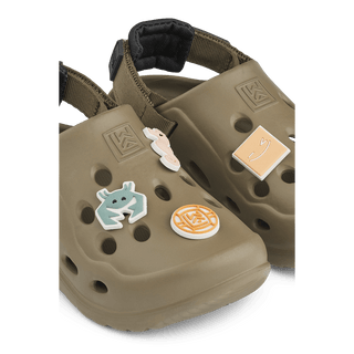 LIEWOOD Силиконови Сандали MILAS Khaki / black