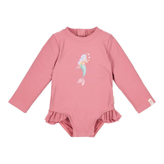 Детски Цял Бански Костюм с Дълъг Ръкав Dreamy Pink