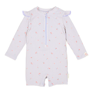 Детски Цял Бански Костюм с Дълъг Ръкав Dreamy Stripes