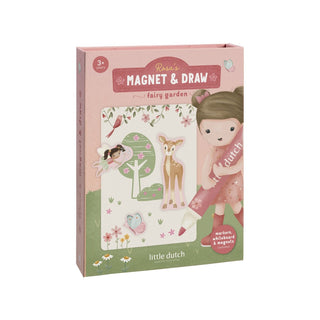 Комплект за оцветяване Rosa Fairy Garden + магнити и маркери