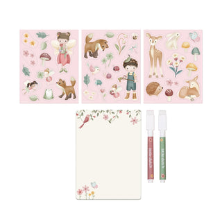 Комплект за оцветяване Rosa Fairy Garden + магнити и маркери