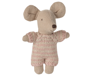 Maileg Бебе мишка в кош за носене - Rose
