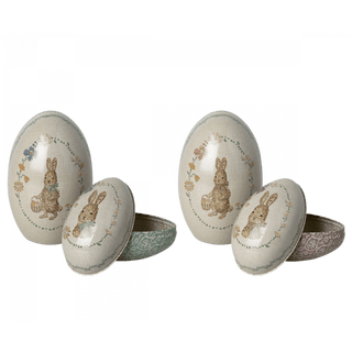 Maileg Easter egg set, Metal - Green