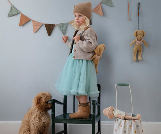 Maileg Куче пудел, Vintage plush - Dusty powder