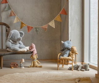 Maileg Куче, Vintage plush - Soft sand