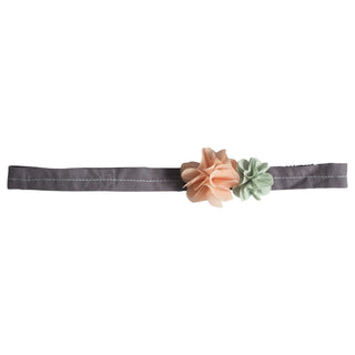 Maileg Лента за коса Fluff Flowers, Rose-Green