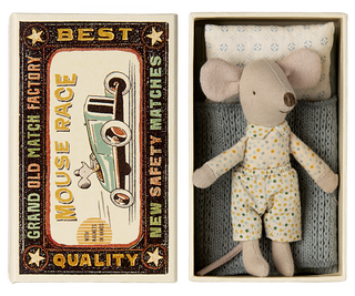 Maileg Little brother mouse in matchbox