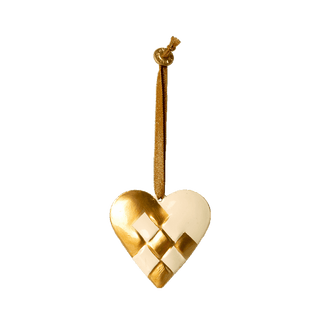 Maileg Метален орнамент, Braided heart - Gold