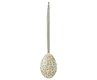 Maileg Метален орнамент Easter egg, Branches - Dark mint